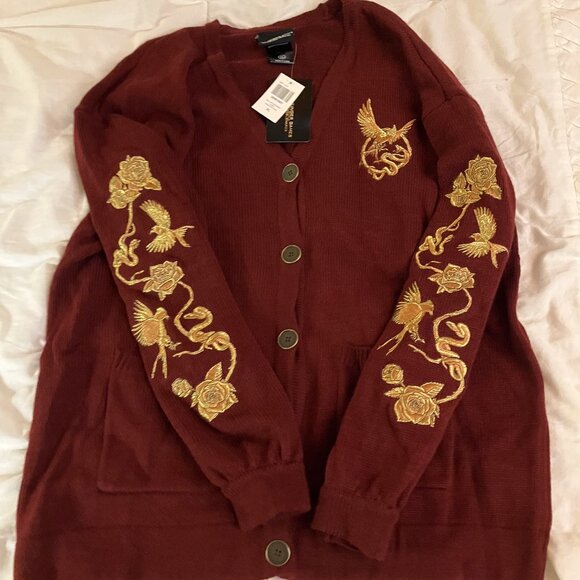 NWT! The Hunger Games: The Ballad Of Songbirds & Snakes Embroidered Cardigan - Picture 2 of 9